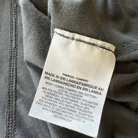 Nike Dry Fit Tank Top Womens Size Medium Trainer Workout Top Gray and Yellow - Picture 7 of 7